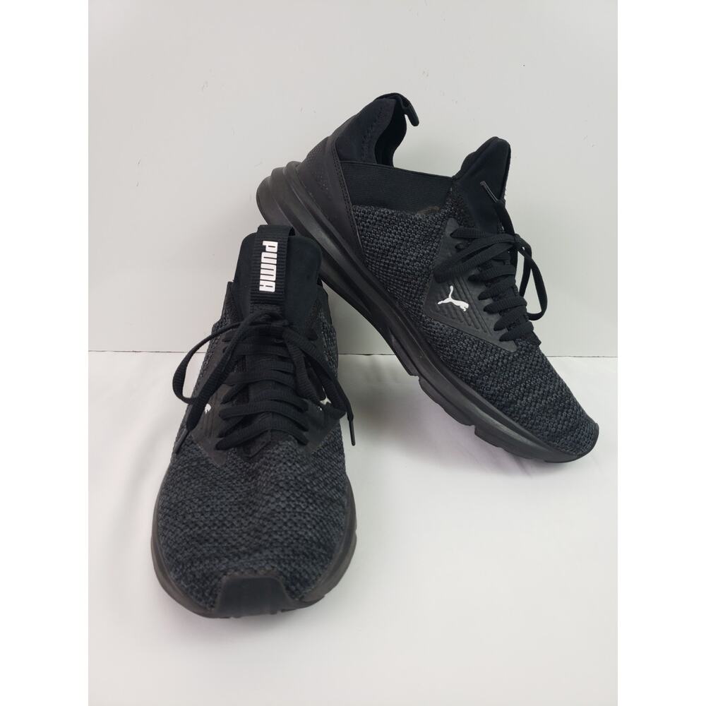Puma Enzo Beta Woven Mens Shoes Size 9 Black Running Athletic Trainer Sneaker